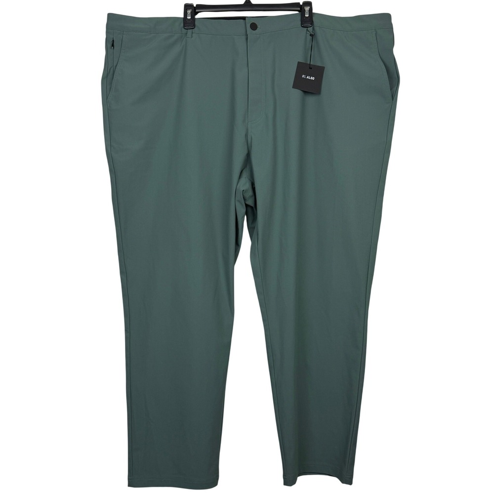 NEW 01.ALGO Performance Pants Mens 46 Wicking UPF 40 Tech Stretch Forest Green
